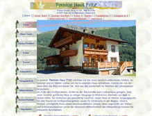 Tablet Screenshot of pension-fritz.com